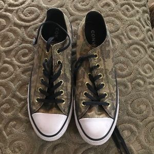 Metallic camo converse. Size 9.